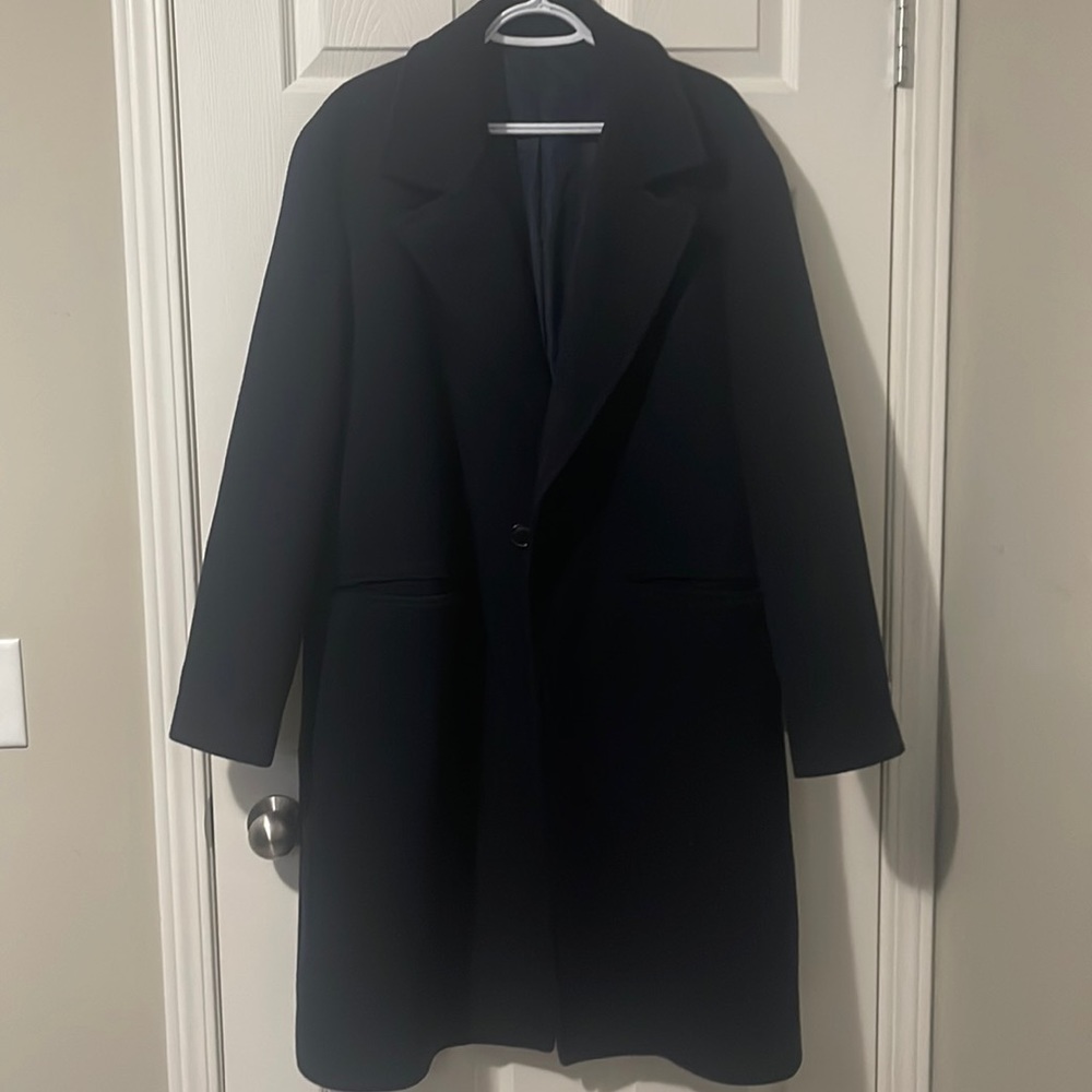 Zara Coat in Navy